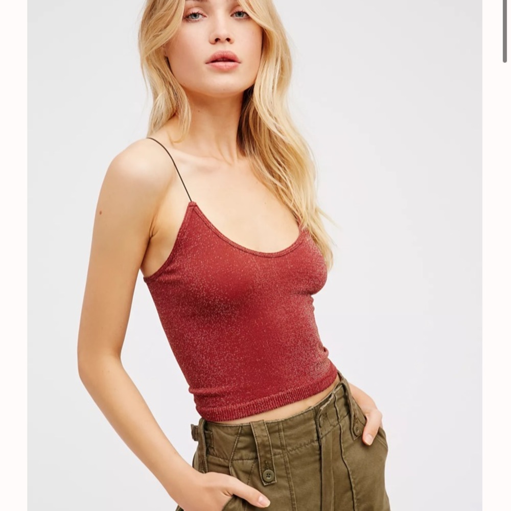 Shimmery Free people crop